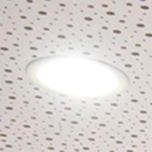 Regiolux Lampă LED încastr. loda-LDESO Ø 20cm 4000K 2.622lm, Alb, Hol, Plastic, Corpuri de iluminat încastrate rotunde
