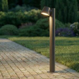 Lindby Lampă stâlpișor Ileyna, antracit, metal, 70 cm, reglabil, Negru, Metal, Modern