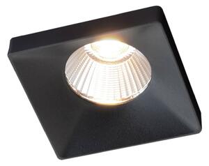 The Light Group GF design Lampă de încastrat Squary IP54 negru 2.700 K, reglabil, Negru, Camera de zi / sufragerie, Metal, Modern, Luminile încastrate unghiulare