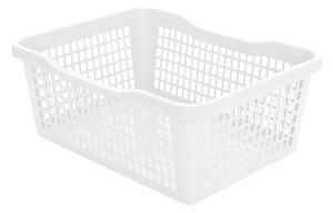 Coș de plastic 35,9 x 26,9 x 13 cm, alb