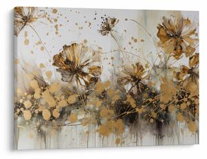 Tablou - pictură abstractă florală (70x50 cm)