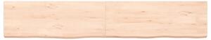 Blat de baie, 160x30x(2-6) cm, lemn masiv netratat
