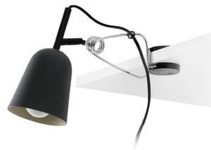 FARO BARCELONA Lampa cu clemă Studio, negru/crem, Negru, Camera de zi / sufragerie, Metal, Modern