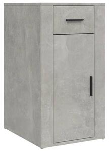 Dulap de birou, gri beton, 40x49x75 cm, lemn prelucrat