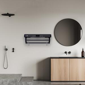 Uscator prosop baie sau bucatarie cu sterilizator UV, pe perete, 60 cm, 450W, ElectricSun PREMIUM alb