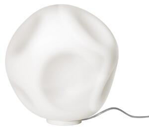 Lampă de masă Foscarini, Hoba Grande, Alb, Camera de zi, Sticlă, Design