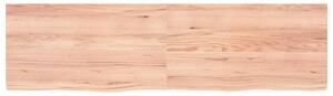 Raft de perete maro deschis 180x50x(2-4) cm lemn stejar tratat