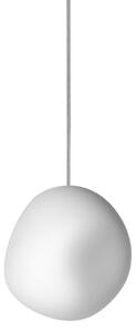 Lustră Pendul Foscarini, Hoba Piccola, reglabil, Alb, Camera de zi, Sticlă, Design