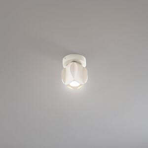 HELAM Spot de plafon GAMBIT, alb crem, Ø 10 cm, metal, GU10, Bej, Camera de zi / sufragerie, Metal, Modern
