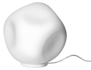 Lampă de masă Foscarini, Hoba Media, Alb, Camera de zi, Sticlă, Design