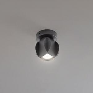 HELAM Spot de plafon GAMBIT, negru, Ø 10 cm, metal, GU10, Negru, Camera de zi / sufragerie, Metal, Modern
