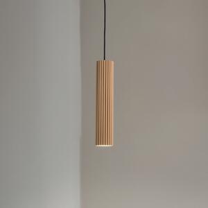 SOLLUX LIGHTING Lampă suspendată Carbon, culoare aurie, Ø 6 cm, aluminiu, reglabil, Auriu / Alamă, Camera de zi / sufragerie, Aluminiu, Modern