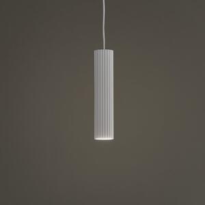 SOLLUX LIGHTING Lampă suspendată Carbon, alb, Ø 6 cm, aluminiu, reglabil, Alb, Camera de zi / sufragerie, Aluminiu, Modern