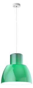 Lustră Pendul Nemo Lighting, Lorosae, reglabil, Verde, Camera de zi, Sticlă