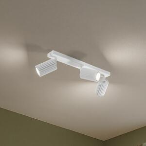 SOLLUX LIGHTING Spot de plafon Carbon, alb, lungime 45 cm, aluminiu, 3 becuri., reglabil, Alb, Camera de zi / sufragerie, Aluminiu, Modern