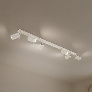 SOLLUX LIGHTING Spot de plafon inelar, bej, lungime 117 cm, oțel, 6 becuri., reglabil, Bej, Camera de zi / sufragerie, Metal, Modern