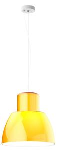 Lustră Pendul Nemo Lighting, Lorosae, reglabil, Galben, Camera de zi, Sticlă