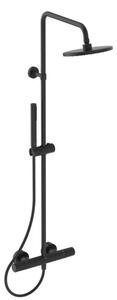 Ideal Standard CeraTherm - Set de duș cu termostat, diametrul 20 cm, negru mătăse A7586XG