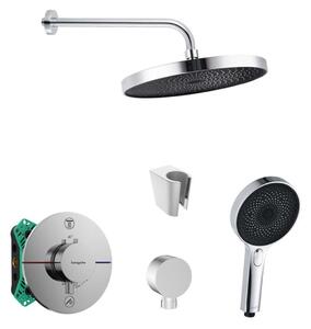 SANITINO - Set de duș cu termostat și corp încastrat hansgrohe, accesorii kielle, crom SANI21HKK002