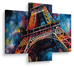 Tablou - Pictură a Turnului Eiffel II. (90x60 cm)