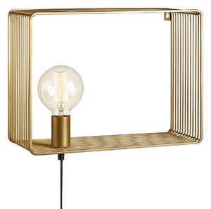 Lampă de perete Markslöjd, Shelf, Auriu / Alamă, Camera de zi, Metal, Scandinavă