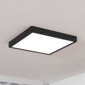 EGLO Panou cu LED montat la suprafață Fueva5 IP20 830 negru 28,5x28,5 cm, Negru, Camera de zi / sufragerie, Metal, Modern
