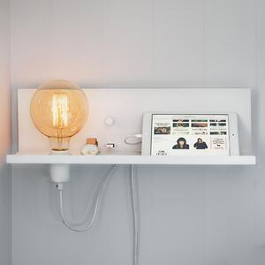 Lampă de perete Markslöjd, Multi USB, reglabil, Alb, Camera de zi, Metal, Modern