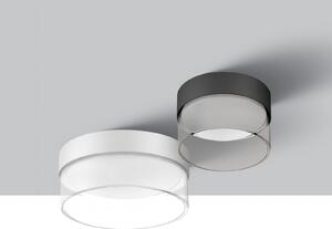 Linea Light Plafonieră LED Crumb, alb, Ø 10,4 cm, fier, sticlă, Alb, Camera de zi / sufragerie, Metal