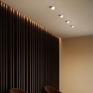 Linea Light Plafonieră LED Crumb, alb, Ø 15,4 cm, fier, sticlă, Alb, Camera de zi / sufragerie, Metal