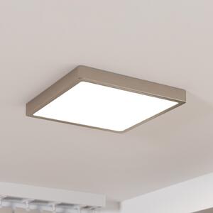 EGLO Panou cu LED montat pe suprafață Fueva 5 IP20 830 nichel 28,5x28,5 cm, Gri, Camera de zi / sufragerie, Metal, Modern