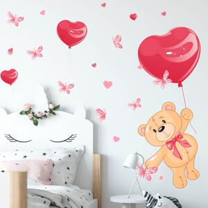 Autocolante pentru perete - Ursuleț cu balon