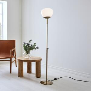 Markslöjd Rise lampadar, alamă antică, fier, sticlă, înălțime 150 cm, Bronz / Alamă Veche, Camera de zi / sufragerie, Metal