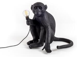 Lămpi de exterior SELETTI, Monkey Lamp, Negru, Plastic, Design