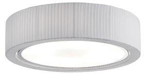 Bover Plafonieră Urban, argintiu/alb, Ø 60 cm, reglabil, Alb, Camera de zi / sufragerie, Țesătură / Textil, Design