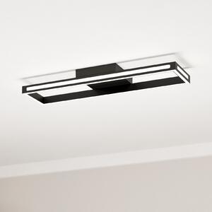 EGLO connect plafonieră LED Savilanas-Z, CCT, negru, reglabil, Negru, Camera de zi / sufragerie, Aluminiu, Modern