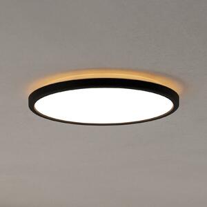 EGLO connect plafonieră LED Rovito-Z, negru, Ø 30 cm, reglabil, Negru, Camera de zi / sufragerie, Plastic, Perete rotund