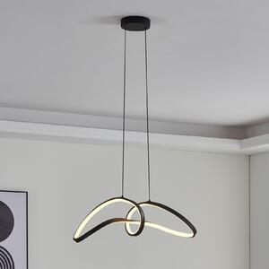 EGLO connect Lampă suspendată LED Calarossa-Z, negru, aluminiu, reglabil, Negru, Camera de zi / sufragerie, Aluminiu, Modern