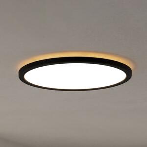 EGLO connect plafonieră LED Rovito-Z, negru, Ø 39 cm, reglabil, Negru, Camera de zi / sufragerie, Plastic, Perete rotund