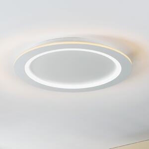 EGLO connect plafonieră LED Padrogiano-Z, Ø 60 cm, alb, reglabil, Alb, Camera de zi / sufragerie, Metal, Modern