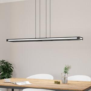 EGLO connect lampă suspendată LED Savilanas-Z, CCT, negru, reglabil, Negru, Camera de zi / sufragerie, Aluminiu, Modern