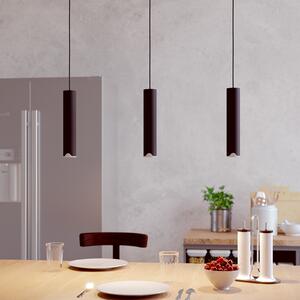 EGLO connect Lampă suspendată LED Balamorta-Z, 3 becuri, negru, reglabil, Negru, Camera de zi / sufragerie, Metal, Modern