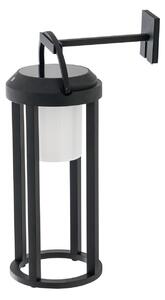 Lampă de Exterior Lucande, Tilena, reglabil, Negru, Balcon, Aluminiu, Modern