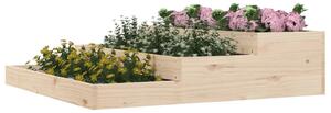 Jardinieră, 107x107x27 cm, lemn masiv de pin