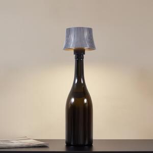 Lindby Lampa de masă cu LED-uri și baterie Linor, gri fumuriu, USB, dimabilă, reglabil, Gri, Camera de zi / sufragerie, Metal, Modern