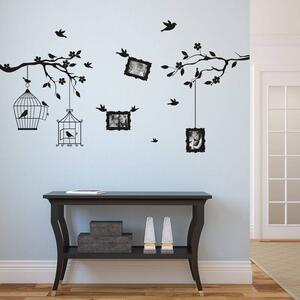 Autocolante de perete - Păsări cu crenguțe pentru fotografii 9x13cm