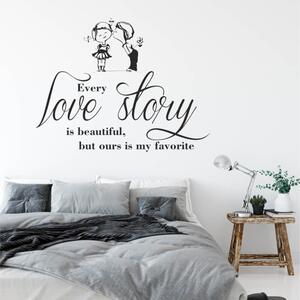Autocolant de perete - Love story