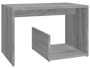 Masă laterală, gri sonoma, 59x36x38 cm, lemn compozit