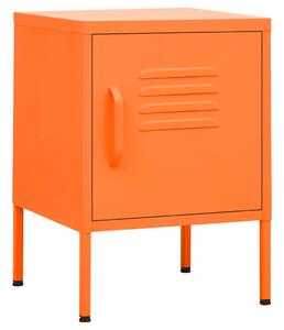 Noptieră, portocaliu, 35x35x51 cm oțel
