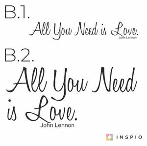 Autocolante - All You Need is Love