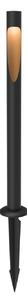 Louis Poulsen Bornă luminoasă Flindt 830 70 cm negru Piesă de pământ 24 V, Negru, Aluminiu, Design